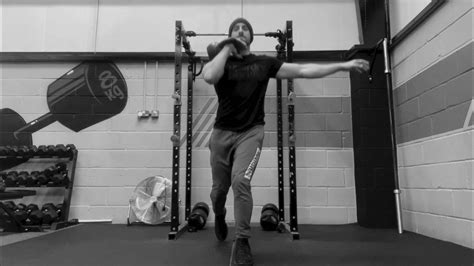 single arm rack carry reverse lunge youtube