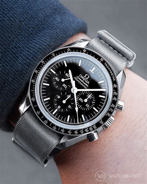 Premium Nato Strap Grey Polished Wb Original Watch Bands Watchbandit