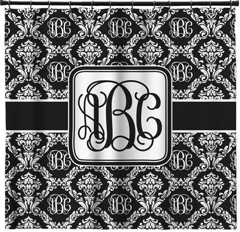 Each curtain meaasure 74 long and fits most showers. Monogrammed Damask Shower Curtain (Personalized) | Potty ...