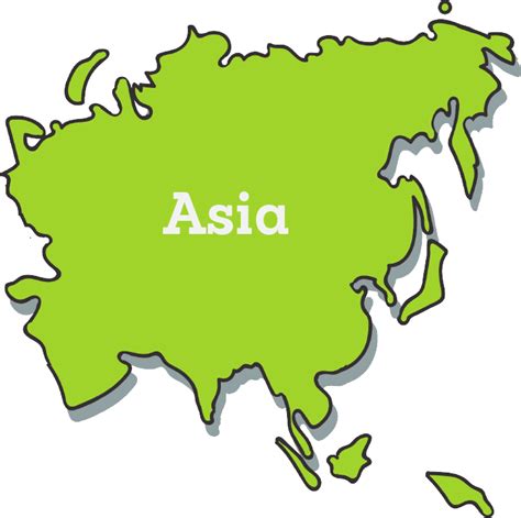 Asia Continent Map Clip Art Sexiezpicz Web Porn