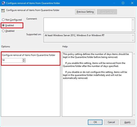 How To Configure Quarantine Files Removal On Windows Defender Antivirus