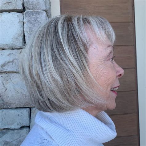 26 Youthful Hairstyles For Women Over 60 With Grey Hair