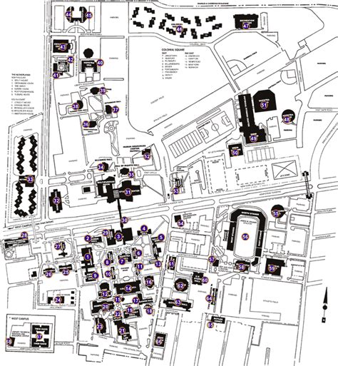 Campus Map And Legend Hofstra University Acalog Acms™