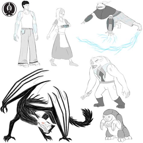 Random Character Sketches 1 By Aliencon On Deviantart