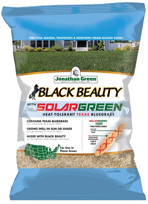 Black Beauty Texas Bluegrass Grass Seed Jonathan Green