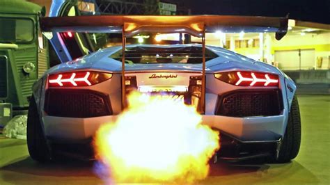 Insane Flames Lamborghini Aventador Lp720 4 Youtube