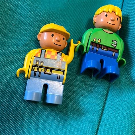 Lego Toys Lego Bob The Builder Wendy And Bob Duplo Minifigures