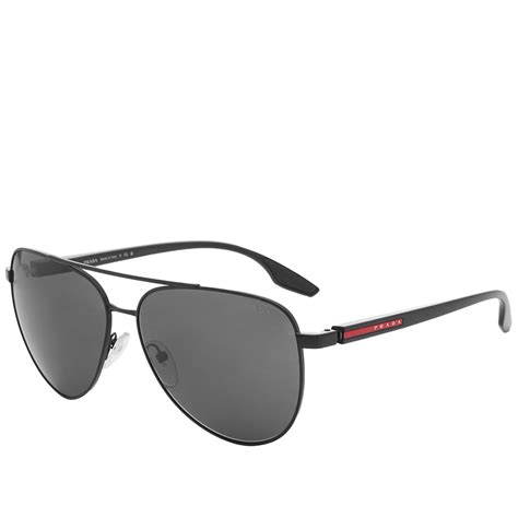 prada 0ps 52ws linea rossa sunglasses black end