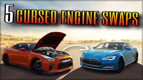 5 more CURSED & FUNNY Engine Swaps | Forza Horizon 3 Dev Build