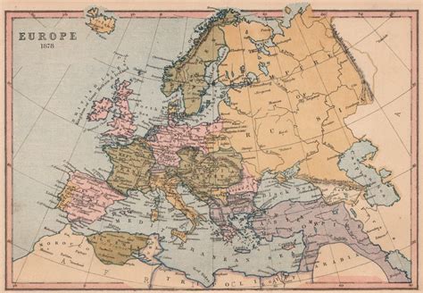 Map Of Europe In 1880 World Map