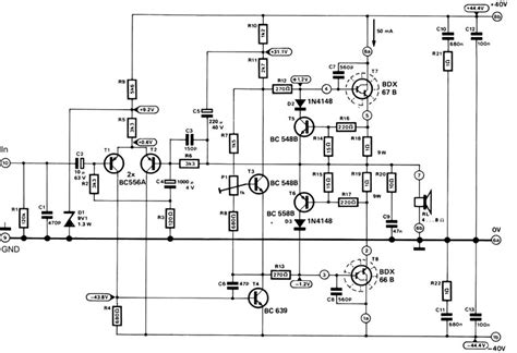 100w Amplifier Schematic Diagram Circuit Diagram