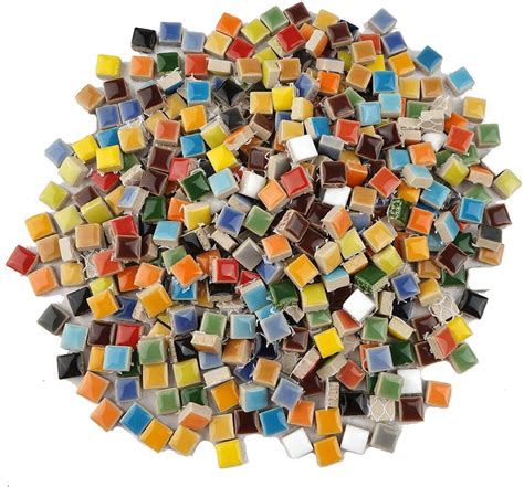 784 Pieces Colorful Ceramic Mosaic Tiles For Crafts Tiny Etsy Uk