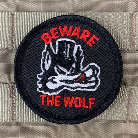 Beware The Wolf Morale Patch Violent Little Machine Shop