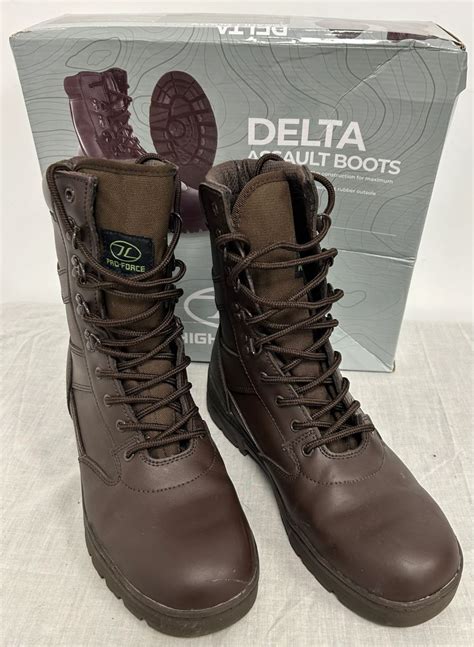 Highlander Delta Brown Leather Combat Patrol Boots