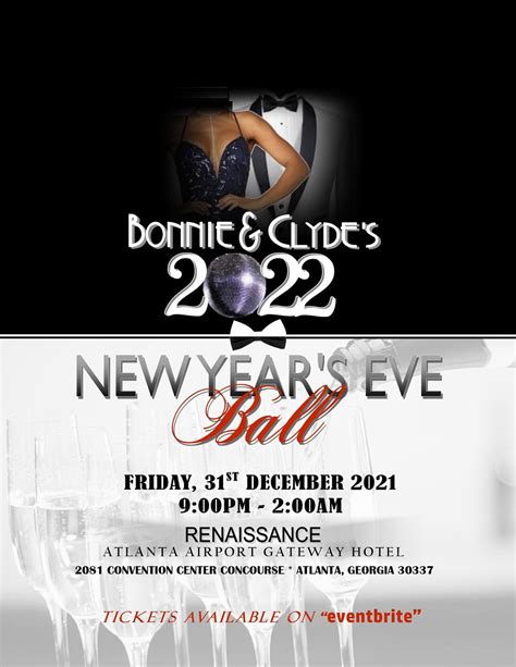 Bonnie And Clydes 2022 New Years Eve Ball Renaissance Atlanta Airport