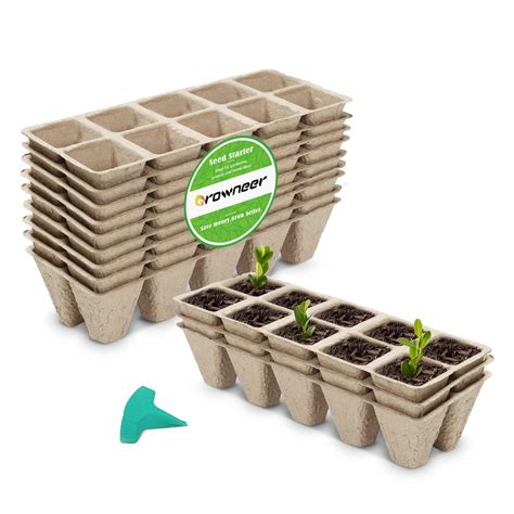 Seed Starter Peat Tray Kitsbiodegradable Nursery Planting Trays For