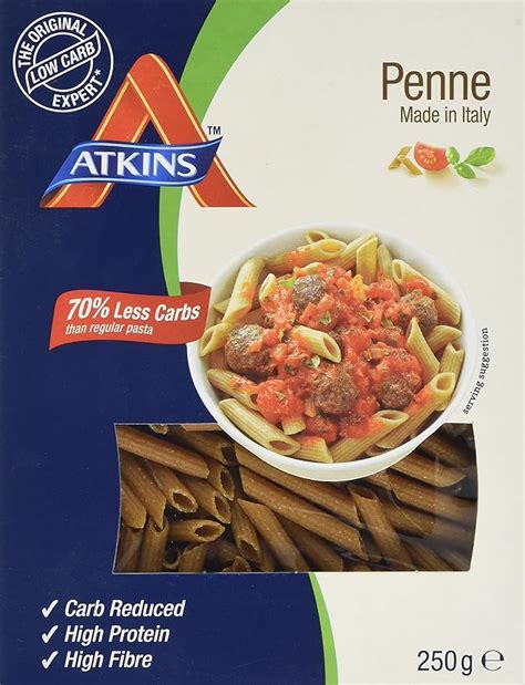 Atkins Low Carb High Protein Penne Pasta 250g 5 Servings