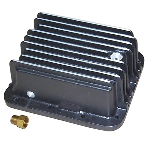 Transmission Pan Ford C4 Deep Pan Fill With Fitting Black