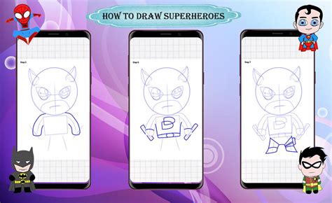 How To Draw Superheroes Für Android Apk Herunterladen