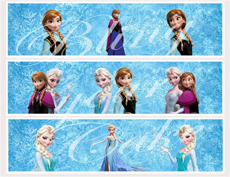 Disney Frozen Elsa And Anna Inspired Edible Icing Wraps Bling Your Cake