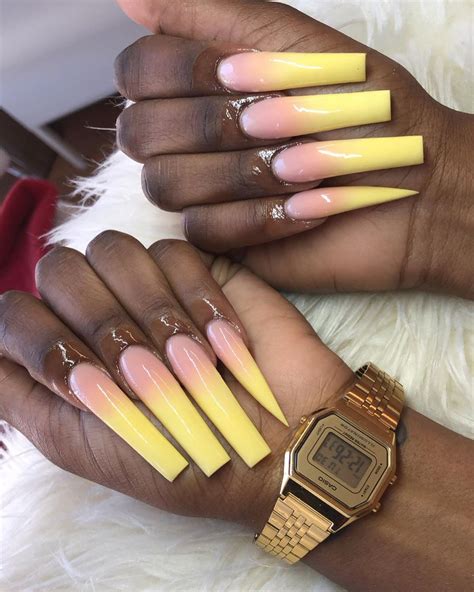 Qtdoesmynails💅🏾 On Instagram “first Time Doing Nails This Long 😩 In