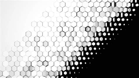 White Hexagon Wipe Transition Diagonal High Tech Stock Footage Video