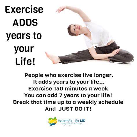 Exercise Adds Years To Your Life Exercise Poster