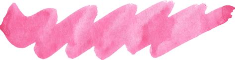 39 Pink Watercolor Brush Stroke Png Transparent Vol 2