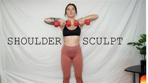 At Home Shoulder Sculpt Workout Tone Build Define Youtube