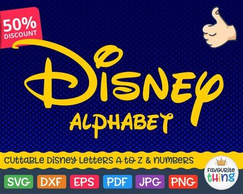 Disney Font Svg Disney Monogram Svg Disney Alphabet Svg Cut Files Walt