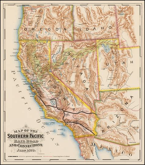 Southern Pacific System Map