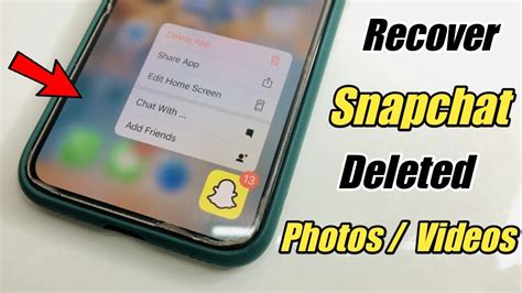 How To Recover Snapchat Deleted Photos Videos In IPhone YouTube