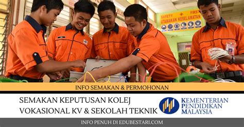 Semakan Keputusan Kolej Vokasional KV dan Sekolah Teknik ...