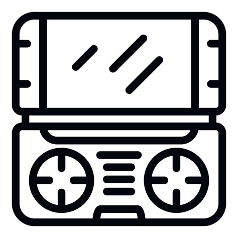 Game Console Icon Outline Style 15550901 Vector Art At Vecteezy