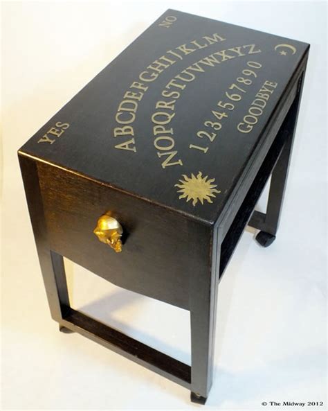 We found different versions of the ouija board coffee table. "Don't Play it Alone!" 16 Ouija Board Inspired Tables ...