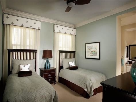 Twin beds are a practical choice for both children's rooms and guest rooms. Photo Page | HGTV