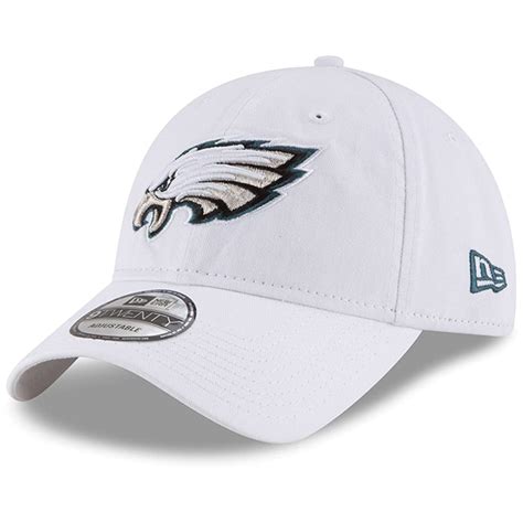 New Era Philadelphia Eagles White Core Classic 9twenty Adjustable Hat
