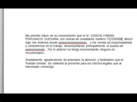 Carta de recomendacion empleada domestica, carta de recomendacion empleado, carta de. Carta De Recomendacion Para Inmigracion - Happy Living