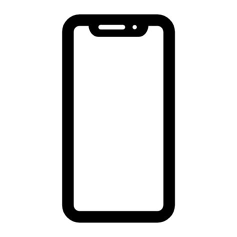 Cell Phone Icon Png Black