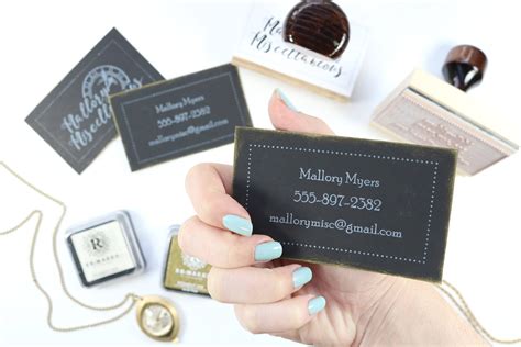 The Personal Touch Diy Business Card Stamps