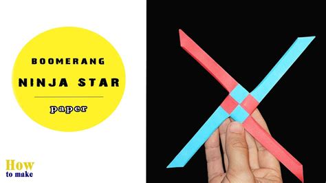 Paper Ninja Star Boomerang 4 Amazing Origami Boomerang Youtube