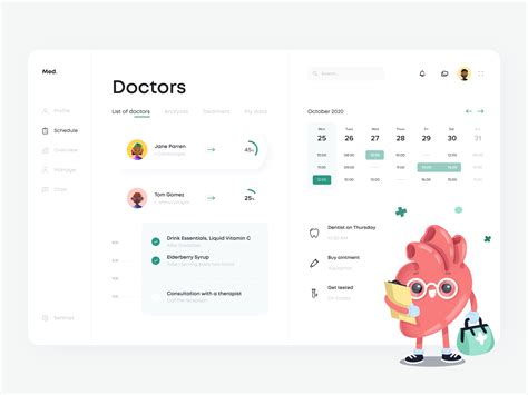 Medical Dashboard By Afterglow On Dribbble