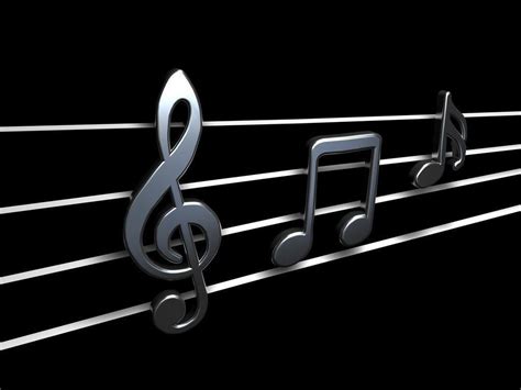 Black Music Notes Wallpaper Hd Blangsak Wall