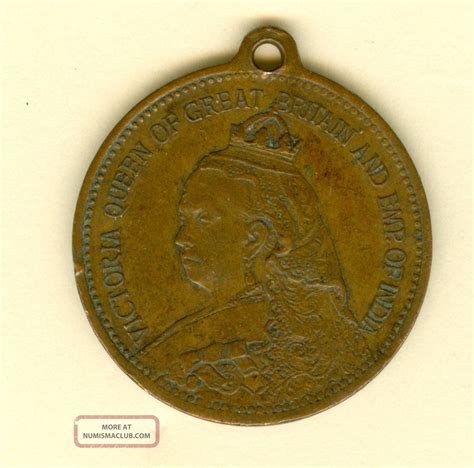 1897 Queen Victoria Diamondr Jubilee Celebration Medal Small Bronze