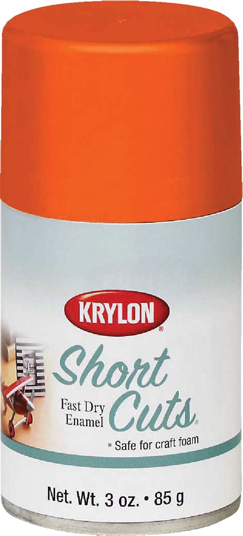 Buy Krylon Short Cuts Enamel Spray Paint 3 Oz Glow Orange