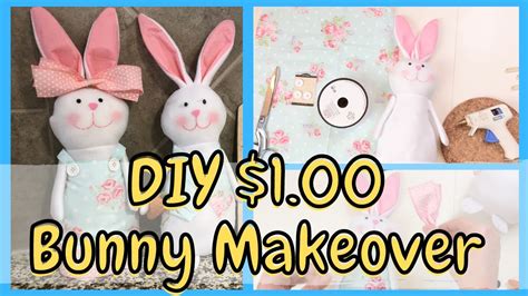 Diy Dollar Tree Easter Bunny Makeover Tutorial How To Makeover 100
