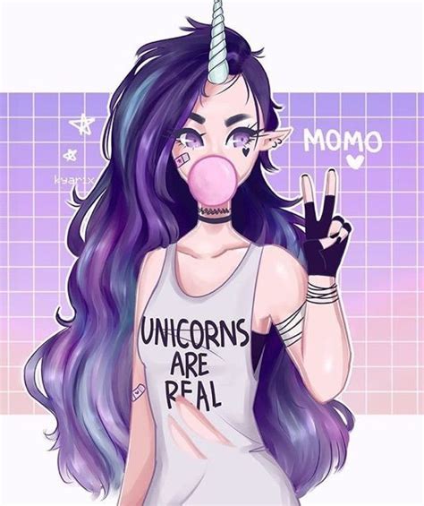 Pin By 0 0 On Owo Unicorn Girl How To Draw Hair Unicorn Drawing