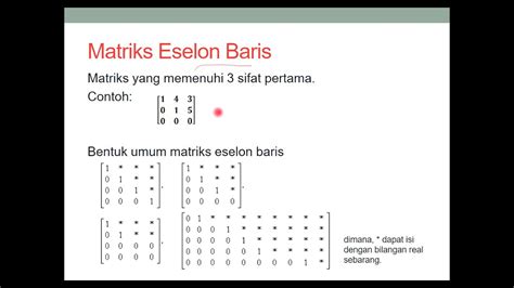 Contoh Matriks Eselon Tereduksi 4 Matriks Kesamaan Matriks Jenis