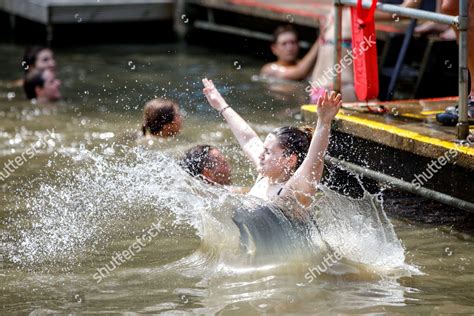 People Swim Hampstead Heath Mixed Bathing Editorial Stock Photo Stock Image Shutterstock