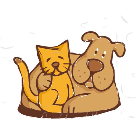 Cat And Dog Free Svg